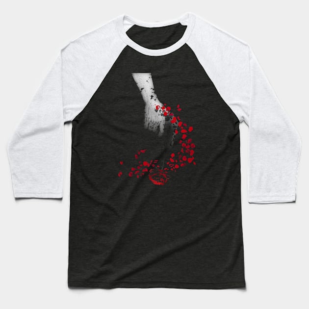 Rose&Gun Baseball T-Shirt by stingi